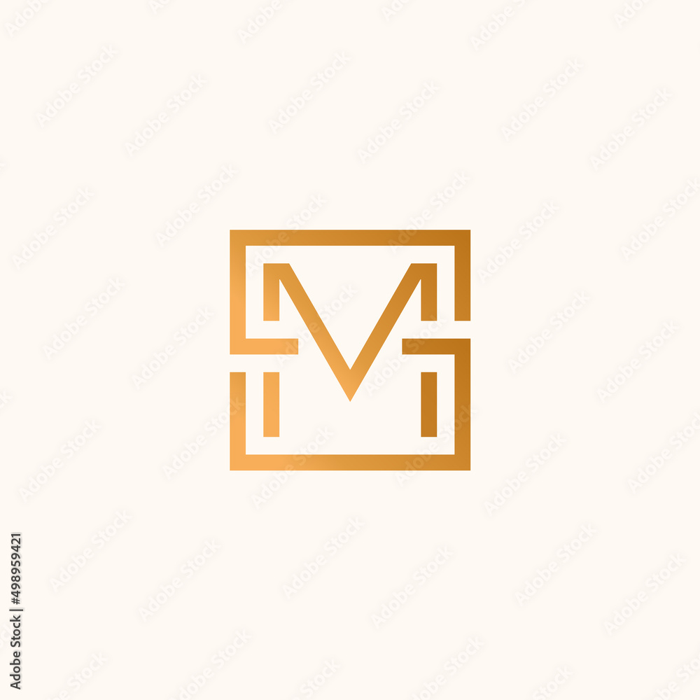 SM monogram template.