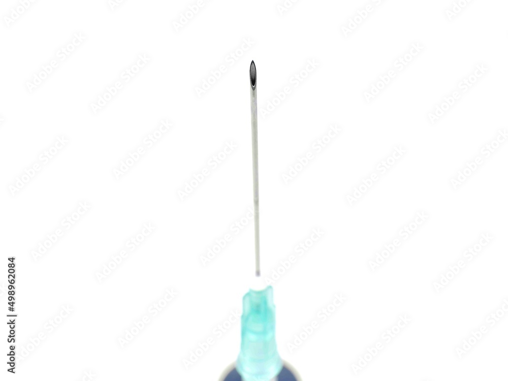 a syringe on a white background a syringe on a white background
