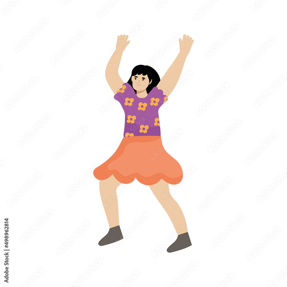 happy girl dancing happy girl dancing