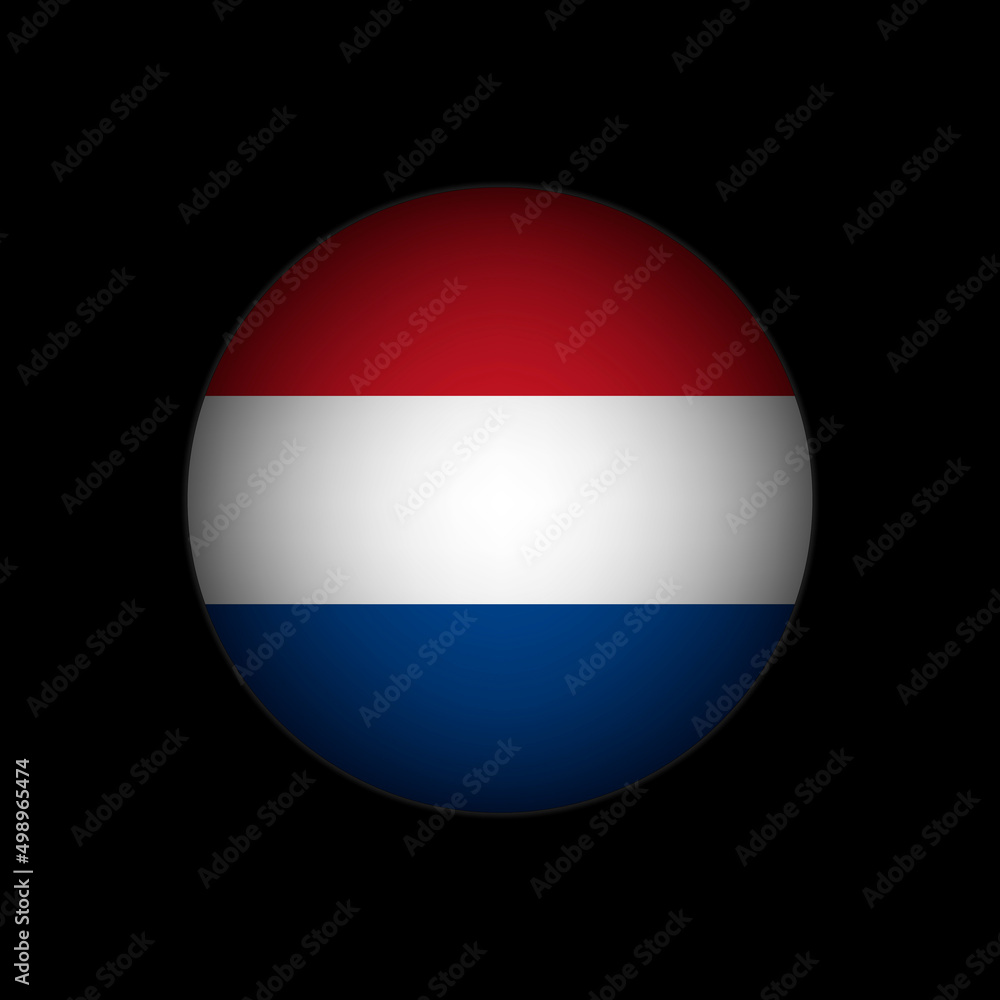 Country Netherlands. Netherlands flag. Vector illustration. Country Netherlands. Netherlands flag. Vector illustration.
