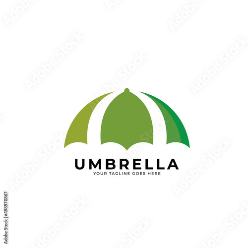 umbrella logo design vector template.