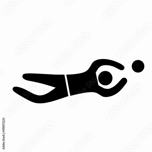 Vector illustration of a goalkeeper trying to block a ball kick from an opponent to avoid a goal