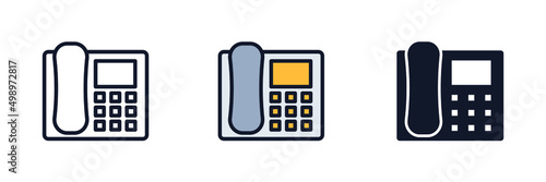office phone icon symbol template for graphic and web design collection logo vector illustration