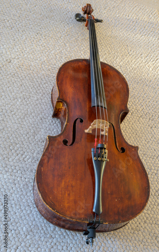 Old beautiful cello