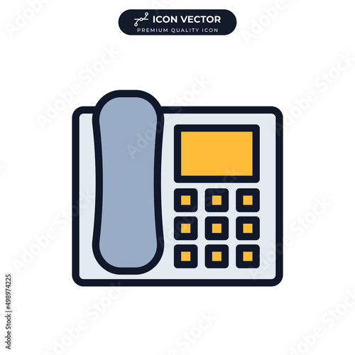 office phone icon symbol template for graphic and web design collection logo vector illustration