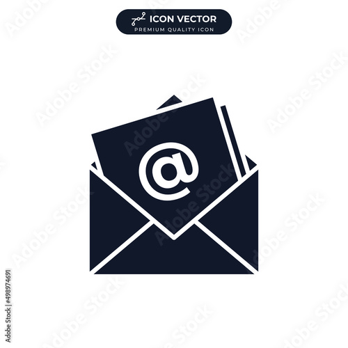 email icon symbol template for graphic and web design collection logo vector illustration