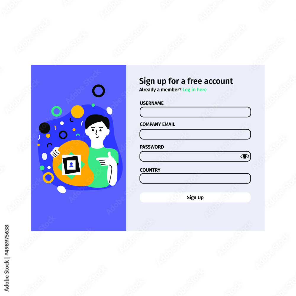 account-login-and-password-form-page-on-screen-login-page-sign-up-web