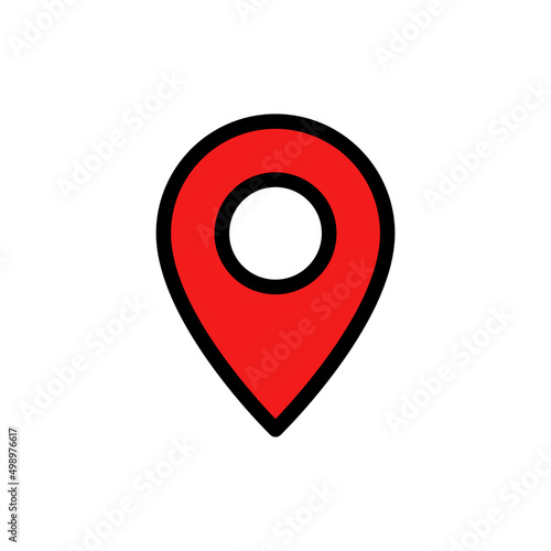 Set of black vector icons, isolated against white background. Flat illustration on a theme location Free Download Set of black vector icons, isolated against white background. Flat illustration on a theme location - GFXLoad