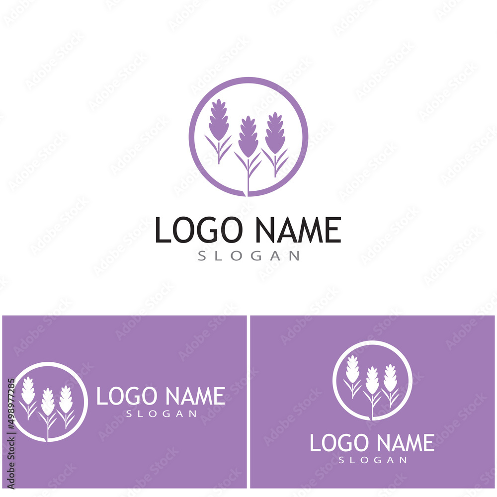 Lavender Logo Template vector symbol nature Lavender Logo Template vector symbol nature