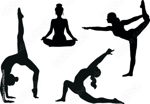 silhouette of a pose
