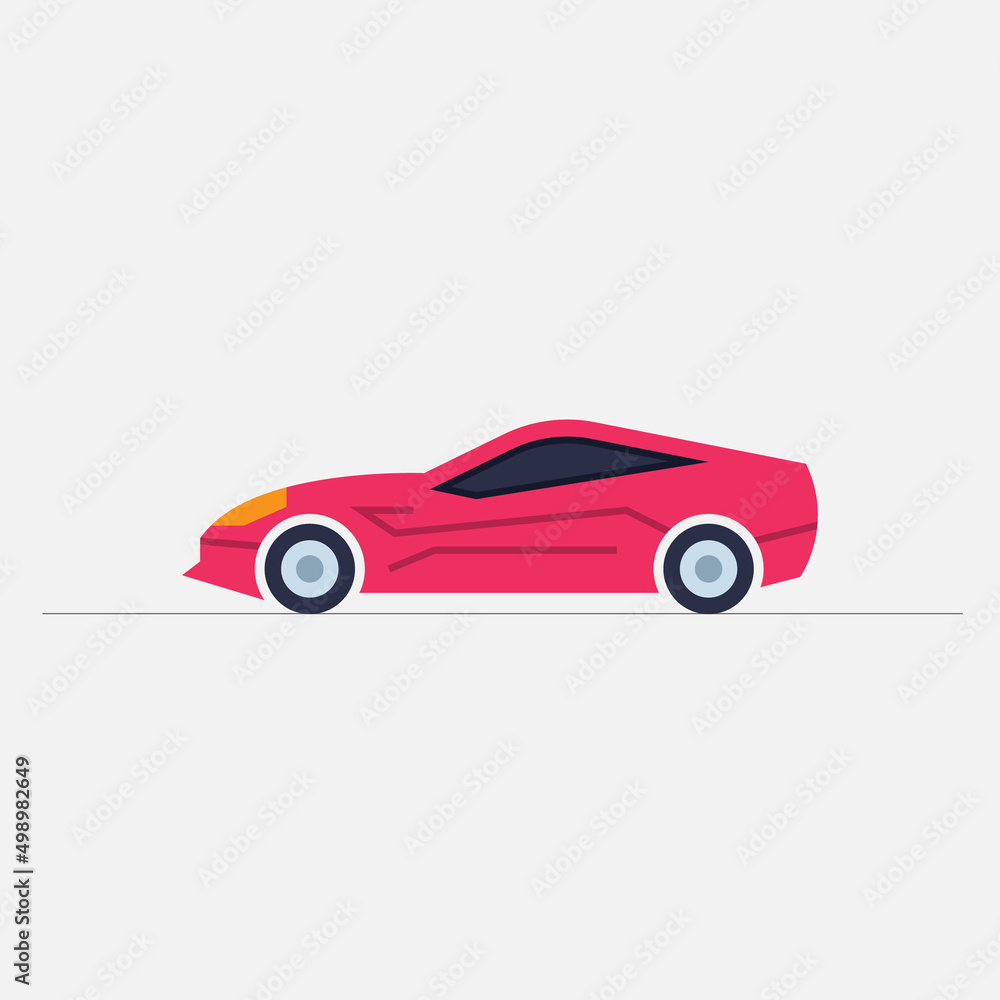 flat icons for Car side view,vector illustrations