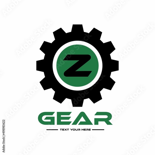 Letter Z gear vector template logo. This Design is suitable for technology, industrial or automotive