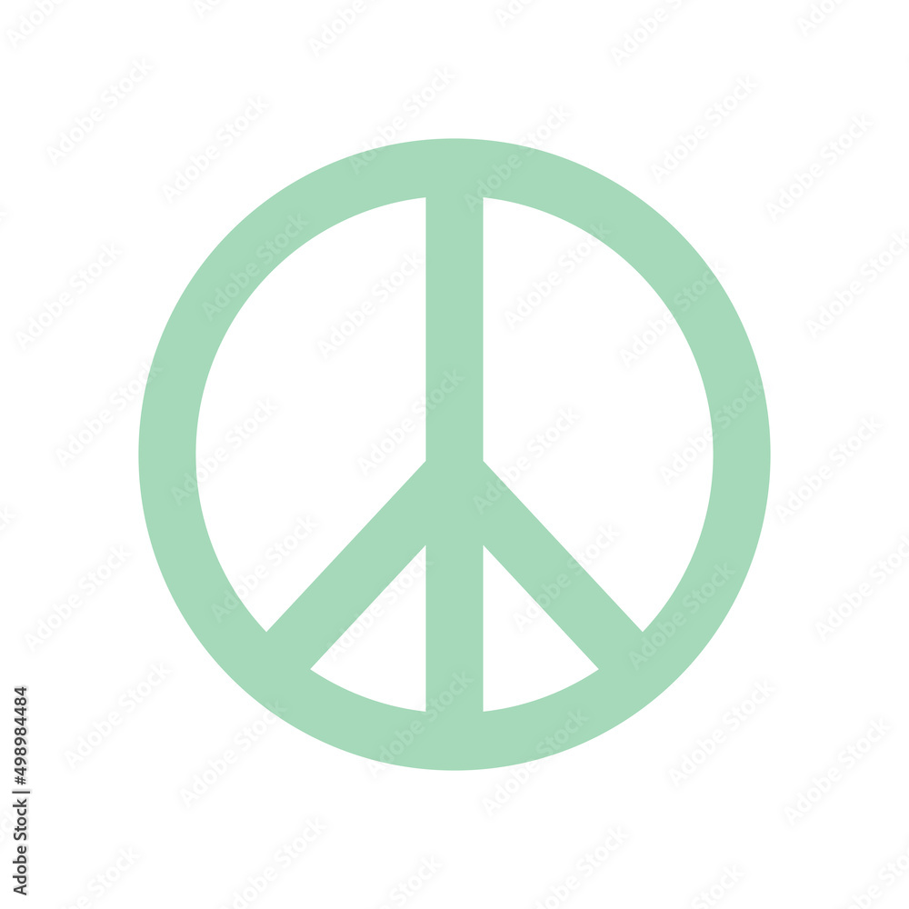 Peace green sign. Vector isolated on white. Peace green sign. Vector isolated on white.