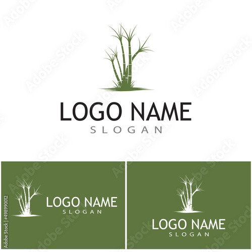 Sugar cane Logo Template vector symbol nature