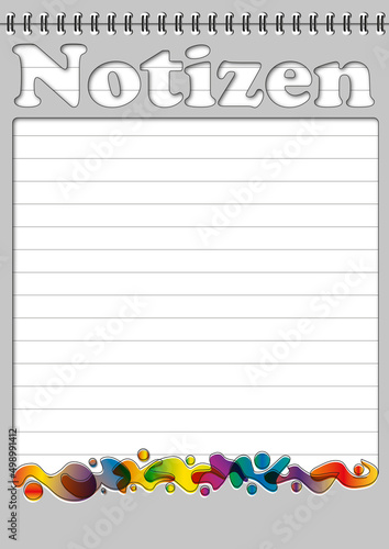 A3 Notizen Girlande 2