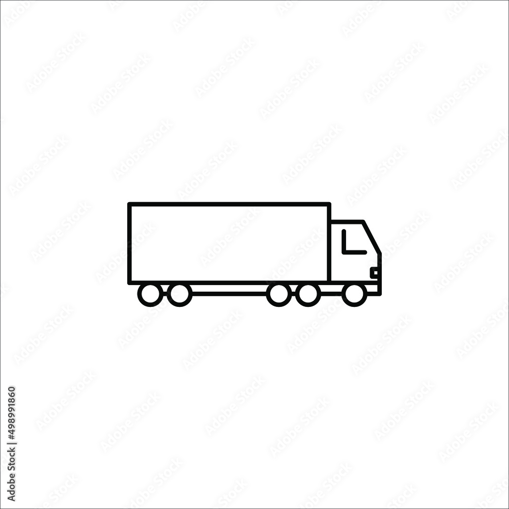 Fast shipping delivery truck flat vector icon for apps and websites on white backgroud Fast shipping delivery truck flat vector icon for apps and websites on white backgroud