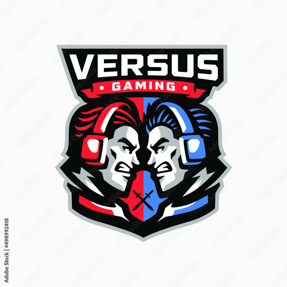 versus gaming esport logo design