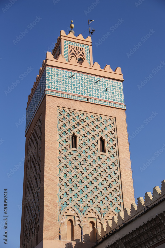 Moulay el Yazid Mosque in Marrakech, Morocco StockFoto Adobe Stock
