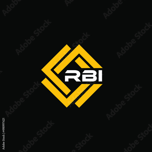  RBI 3 letter design for logo and icon.RBI monogram logo.vector illustration. photo