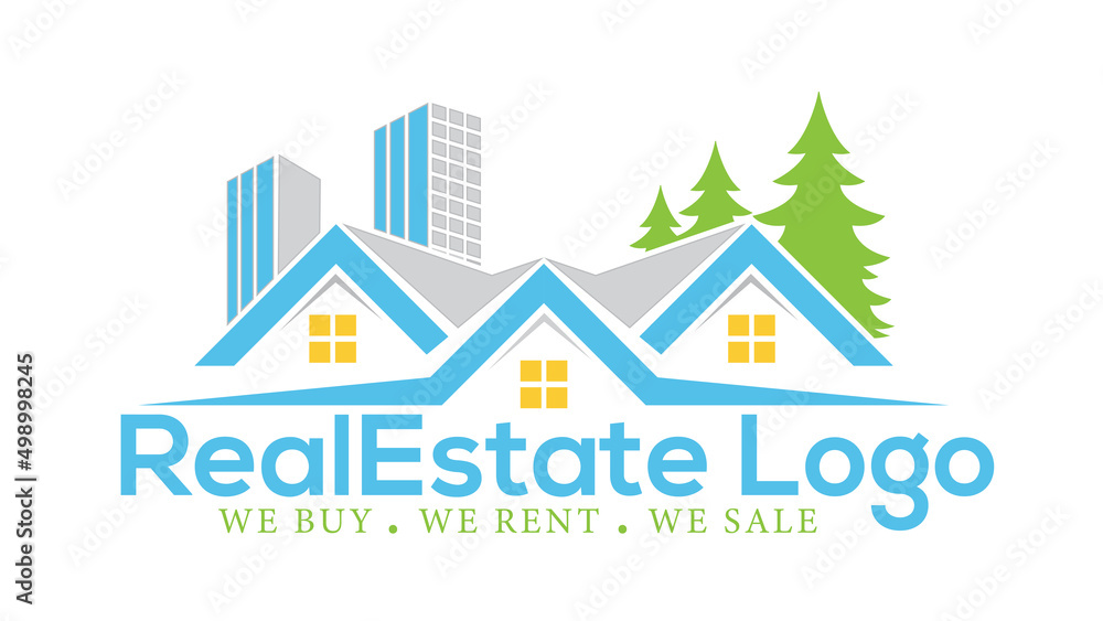 Obraz premium Real Estate Vector Logo Design