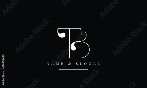 TB, BT, T, B abstract letters logo monogram