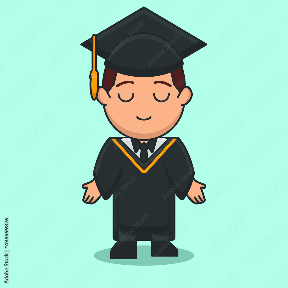 end of school vector graduation student university college character summer degree business holiday