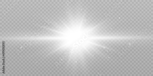 Photographie Abstract sun glare translucent glow with special light effect