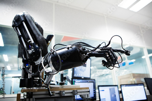 Robotic hand study for object manipulation strategy. photo