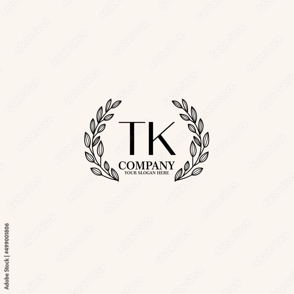 TK Beauty vector initial logo art handwriting logo of initial signature, wedding, fashion, jewelry, boutique, floral TK Beauty vector initial logo art handwriting logo of initial signature, wedding, fashion, jewelry, boutique, floral