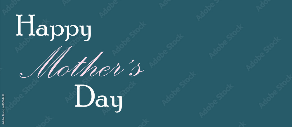 Happy Mothers day typography design. Mother's Day flower calligraphy poster. Mothers day composition