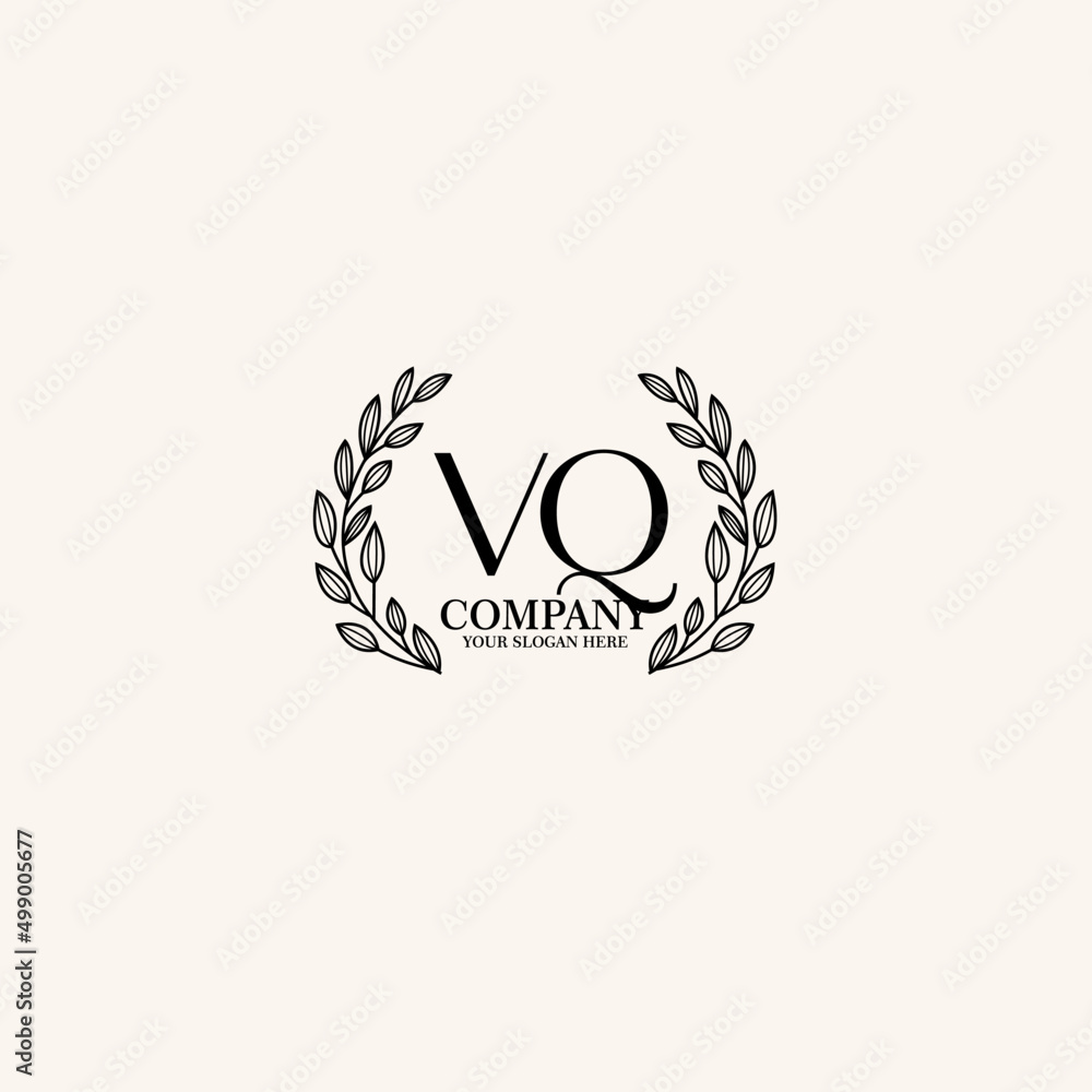 VQ Beauty vector initial logo art handwriting logo of initial signature, wedding, fashion, jewelry, boutique, floral VQ Beauty vector initial logo art handwriting logo of initial signature, wedding, fashion, jewelry, boutique, floral