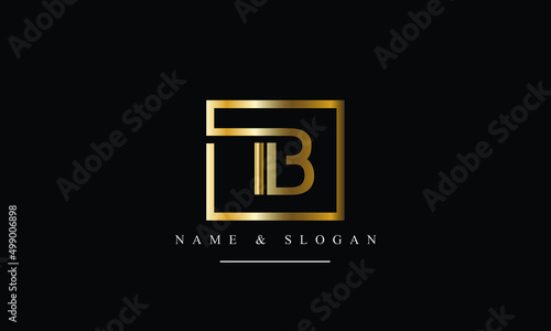TB, BT, T, B abstract letters logo monogram
