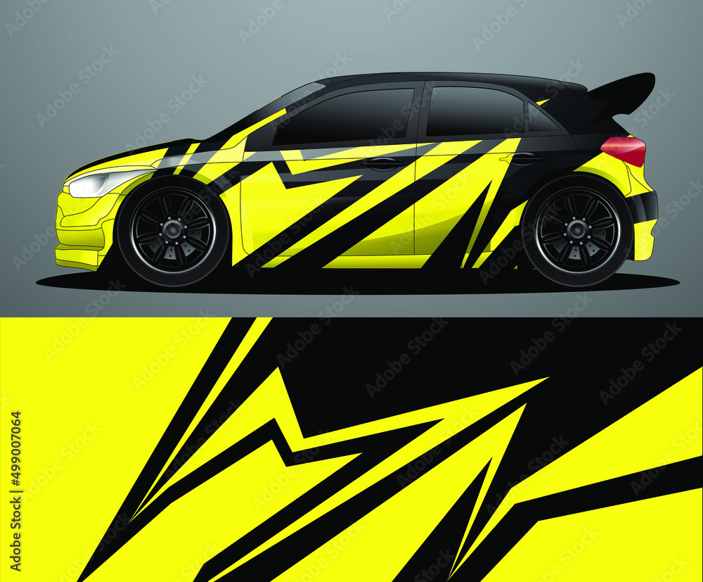 Rally car decal graphic wrap vector, abstract background
Rally car decal graphic wrap vector, abstract background