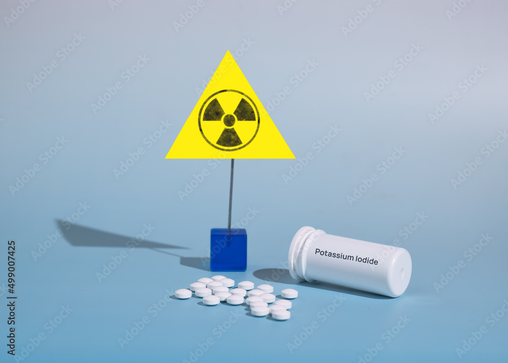 Potassium iodide tablets for use in case of radioactive contamination