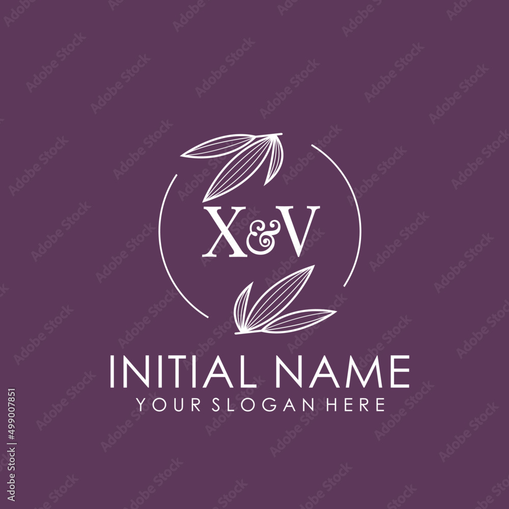 XV Beauty vector initial logo art handwriting logo of initial signature, wedding, fashion, jewelry, boutique, floral XV Beauty vector initial logo art handwriting logo of initial signature, wedding, fashion, jewelry, boutique, floral