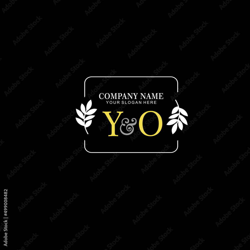 YO Beauty vector initial logo art handwriting logo of initial signature, wedding, fashion, jewelry, boutique, floral YO Beauty vector initial logo art handwriting logo of initial signature, wedding, fashion, jewelry, boutique, floral
