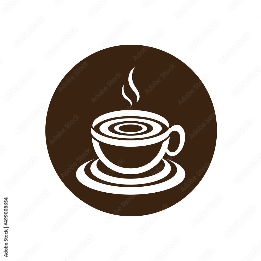 Obraz premium Coffee cup Logo Template icon design vector 