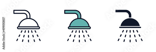 shower icon symbol template for graphic and web design collection logo vector illustration