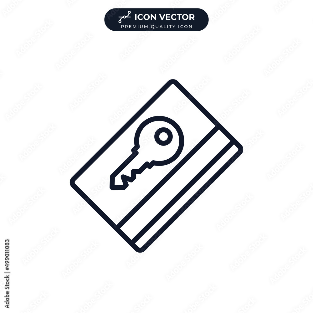 room key icon symbol template for graphic and web design collection logo vector illustration