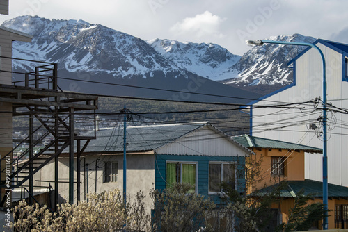 Houses in the mountains.