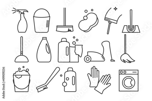 Cleaning_equipment vector icon illustration sign