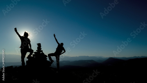 Celebrating success together on the peaks of challenging mountains