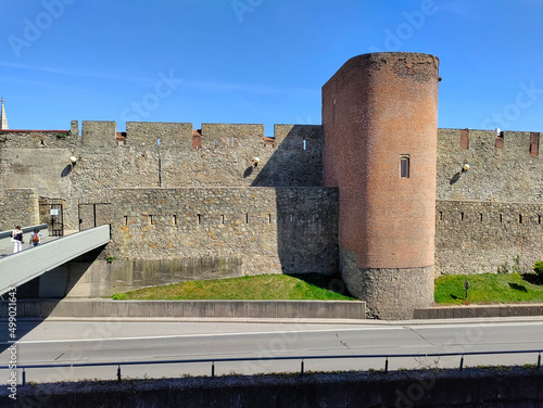 Canvas Print Remains of the fortification of the city of Bratislava, Slovakia