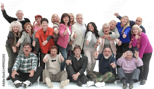 Group of senior people joyfulness concept