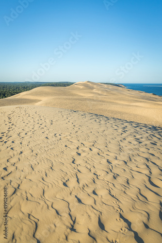 Dune of Pilat on a summer day in Gironde  France