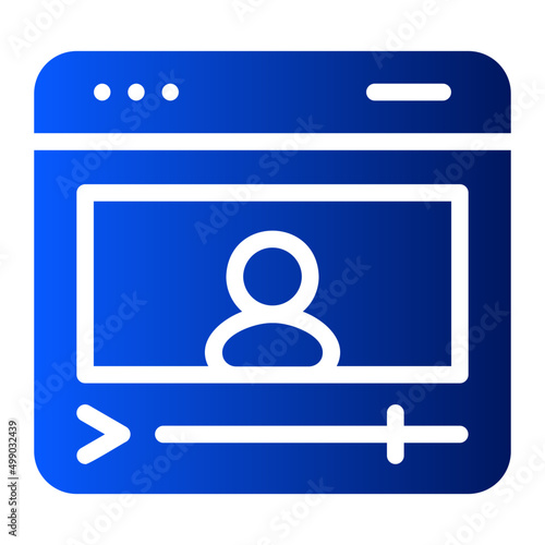 vlog gradient icon