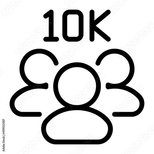 follower line icon