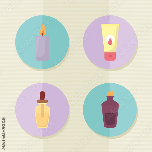 spa elements icon set