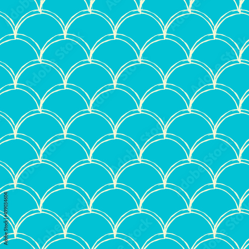 Fish scale seamless pattern