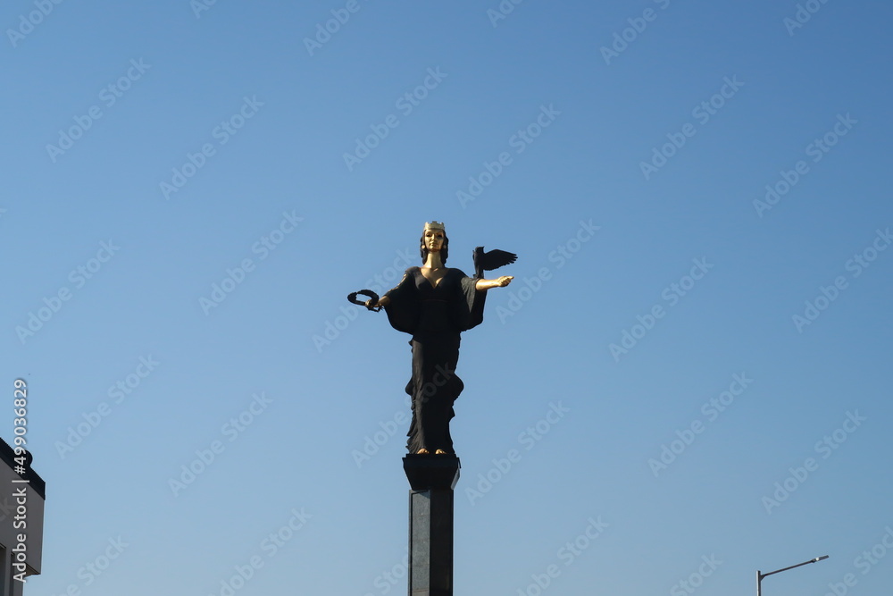 The Statue of Sveta Sofia on St. Nedelya Square in Sofia